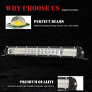 15 inch Two Rows DC9-30V 22W 6000K IP67 Car Truck Off-road Vehicle LED Work Lights Spot / Flood Light