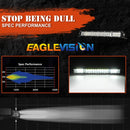 15 inch Two Rows DC9-30V 22W 6000K IP67 Car Truck Off-road Vehicle LED Work Lights Spot / Flood Light