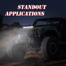 15 inch Two Rows DC9-30V 22W 6000K IP67 Car Truck Off-road Vehicle LED Work Lights Spot / Flood Light