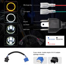 EagleVision DC9-30V 35W 6000K 4000LM 5.75 inch Round Motorcycle LED Headlight with Angel Eye for Harley-Davidson
