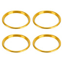 4 PCS Car Metal Air Outlet Decorative Outside Ring for Audi A3 / S3 / Q2L (Gold)