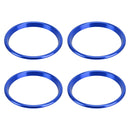 4 PCS Car Metal Air Outlet Decorative Outside Ring for Audi A3 / S3 / Q2L (Blue)