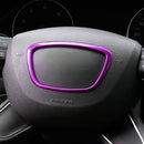 Car Auto Steering Wheel Ring Cover Trim Sticker Decoration for Audi (Purple)