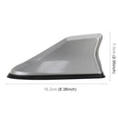 Universal Car Antenna Aerial Shark Fin Radio Signal (Grey)