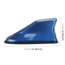 Universal Car Antenna Aerial Shark Fin Radio Signal (Blue)