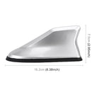 Universal Car Antenna Aerial Shark Fin Radio Signal (Silver)
