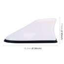Universal Car Antenna Aerial Shark Fin Radio Signal (White)