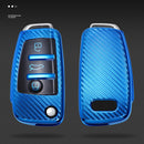 For Audi Folding 3-button Car TPU Key Protective Cover Key Case with Key Ring (Green)