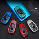 For Mercedes-Benz E-Class Smart 3-button Car TPU Key Protective Cover Key Case with Key Ring (Green)
