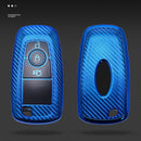 For Ford Smart 3-button Car TPU Key Protective Cover Key Case with Key Ring (Pink)