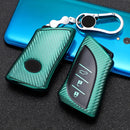 For Lexus Smart 3-button Car TPU Key Protective Cover Key Case with Key Ring (Green)