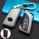 For Lexus Smart 3-button Car TPU Key Protective Cover Key Case with Key Ring (Silver)