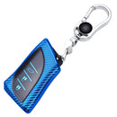 For Lexus Smart 3-button Car TPU Key Protective Cover Key Case with Key Ring (Green)