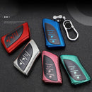 For Lexus Smart 3-button Car TPU Key Protective Cover Key Case with Key Ring (Pink)