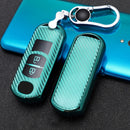 For Mazda Smart 2-button Car TPU Key Protective Cover Key Case with Key Ring (Green)