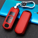 For Mazda Smart 2-button Car TPU Key Protective Cover Key Case with Key Ring (Red)