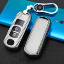 For Mazda Smart 2-button Car TPU Key Protective Cover Key Case with Key Ring (Silver)