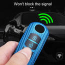 For Mazda Smart 2-button Car TPU Key Protective Cover Key Case with Key Ring (Red)