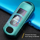 For Mazda Smart 2-button Car TPU Key Protective Cover Key Case with Key Ring (Red)