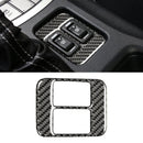 Car Carbon Fiber Seat Heating Panel Decorative Sticker for Subaru BRZ / Toyota 86 2013-2019, Left and Right Drive Universal with Hole (Black)