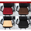 Car USB Seat Heater Cushion Warmer Cover Winter Heated Warm Mat, Style: Square (Coffee)