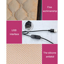 Car USB Seat Heater Cushion Warmer Cover Winter Heated Warm Mat, Style: Heart Shape (Coffee)