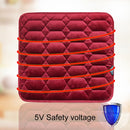 Car USB Seat Heater Cushion Warmer Cover Winter Heated Warm Mat, Style: Heart Shape (Coffee)