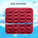 Car USB Seat Heater Cushion Warmer Cover Winter Heated Warm Mat, Style: Heart Shape (Black)