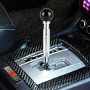 Universal Car Pressable Telescopic Gear Head Gear Shift Knob, Length 18.5cm (Black)