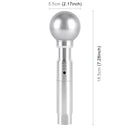 Universal Car Pressable Telescopic Gear Head Gear Shift Knob, Length 18.5cm (Silver)