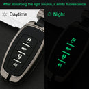 Car Luminous All-inclusive Zinc Alloy Key Protective Case Key Shell for Haval D Style Smart 4-button (Silver)