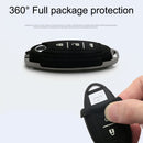 Car Luminous All-inclusive Zinc Alloy Key Protective Case Key Shell for Nissan B Style Smart 3-button (Silver)