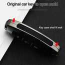 Car Luminous All-inclusive Zinc Alloy Key Protective Case Key Shell for Nissan B Style Smart 3-button (Silver)