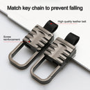 Car Luminous All-inclusive Zinc Alloy Key Protective Case Key Shell for Volkswagen A Style Folding 3-button(Gun Metal)