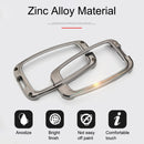 Car Luminous All-inclusive Zinc Alloy Key Protective Case Key Shell for Toyota B Style Folding 2-button (Gun Metal)
