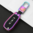 Car Luminous All-inclusive Zinc Alloy Key Protective Case Key Shell for Ford D Style Folding 3-button (Colour)