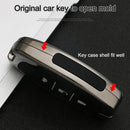 Car Luminous All-inclusive Zinc Alloy Key Protective Case Key Shell for Hyundai J Style Folding 3-button (Silver)