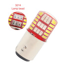 2 PCS 1157 DC12V / 1.1W Motorcycle / Car LED Double Color Flashing Light Turn Signal / Brake Lamp with 42LEDs SMD-3014 Lamp Beads