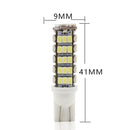 10 PCS T10 DC12V / 1.5W / 6500K / 75LM Car Clearance Lights Reading Lamp with 68LEDs SMD-3020 Lamp Beads