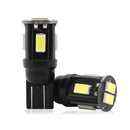 10 PCS T10 DC12V / 1.5W / 6000K / 80LM Car Decoding LED Clearance Lights with 6LEDs SMD-5630 Lamp Beads
