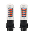 2 PCS 3157 DC12V / 2.2W Car Strobe Brake Lights with 42LEDs SMD-2835 Lamps(Red Light)