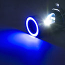 H4 DC12-80V / 20W / 6000K / 2000LM Motorcycle Headlight with Angel Eyes (Red)