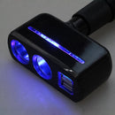 SHUNWEI SD-1918 80W 3.1A Car 2 in 1 Dual USB Charger (Black)