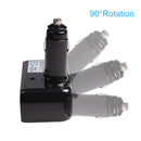 SHUNWEI SD-1918 80W 3.1A Car 2 in 1 Dual USB Charger (Black)