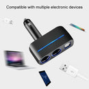SHUNWEI SD-1918 80W 3.1A Car 2 in 1 Dual USB Charger (Black)
