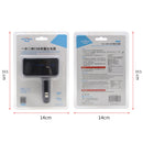SHUNWEI SD-1918 80W 3.1A Car 2 in 1 Dual USB Charger (Black)