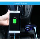 SHUNWEI SD-1918 80W 3.1A Car 2 in 1 Dual USB Charger (Black)
