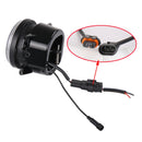 2 PCS DC12V-30V / 30W / 3A / 1440LM 12LEDs 4 inch Car LED Colorful Fog Light, Style: White Background (White Light)