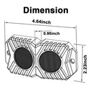 18W DC 12-24V 1.2A LED Double Row Car Bottom Light / Chassis Light / Yacht Deck Atmosphere Light (Green Light)