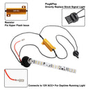 12W DC 12V Car LED Built-in Daily Running Water Turn Signal / Wheel Eyebrow Light for Jeep Wrangler JL 2018